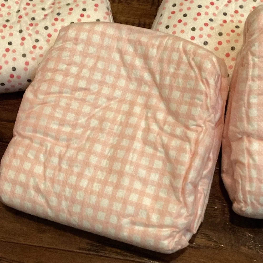 Pet Diapers Pink and White Checkered & Polka Dot for Dogs